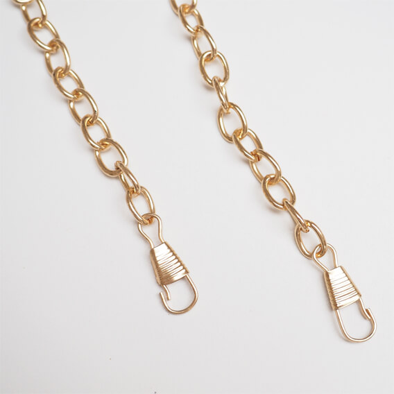 METALEN KETTING VOOR TAS - 120CM - GOUD 2