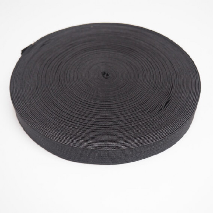 2,3CM BREED TAILLE ELASTIEK - ZWART
